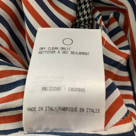 THOM BROWNE Black White Wool Glen plaid Pleated Above Knee Skirt - Picture 6 of 6